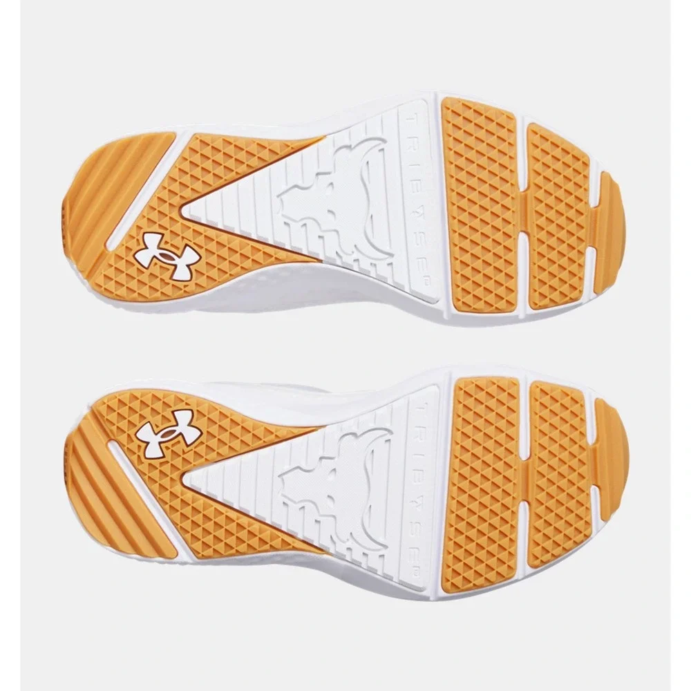Women's 7 Under Armour Project Rock BSR 5 Shoes 3028301-100 White NEW